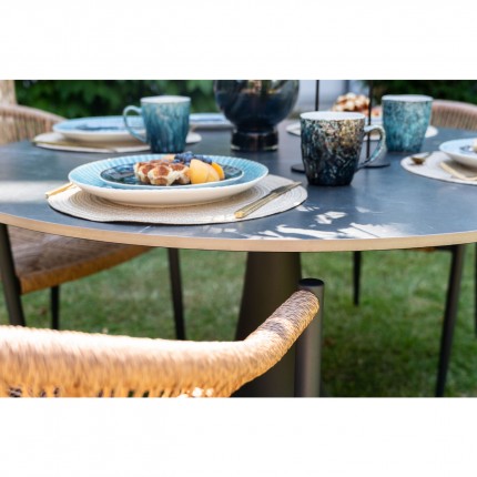 Outdoor Table Grande Possibilita Black Ø110cm Kare Design