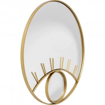 Wall Mirror Occhi gold eye  Ø100cm Kare Design