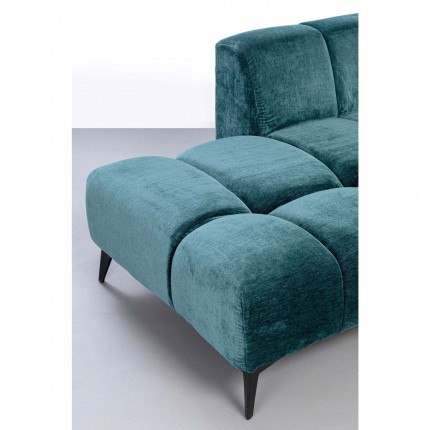 Corner Sofa Nia left velvet blue Kare Design