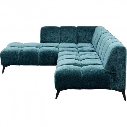 Corner Sofa Nia left velvet blue Kare Design