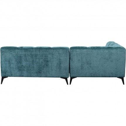 Corner Sofa Nia left velvet blue Kare Design