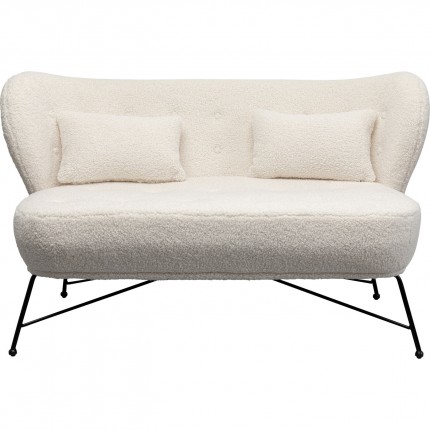 Sofa Jacky Teddy 2-Seater white Kare Design