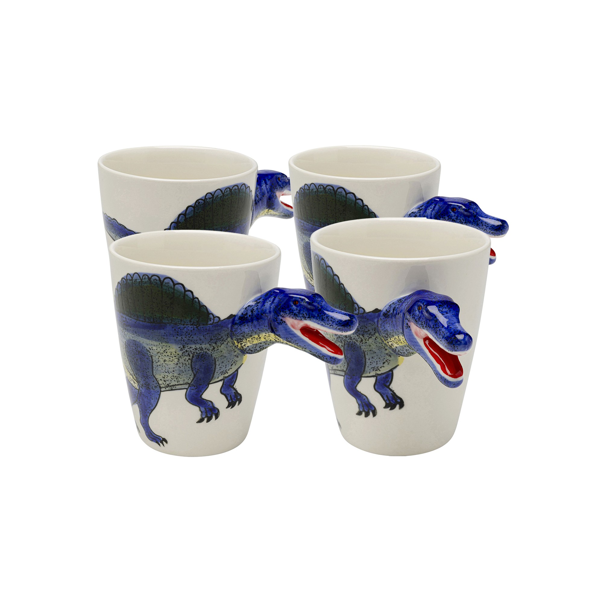 Mokken dinosaurus blauw (4/set) Kare Design