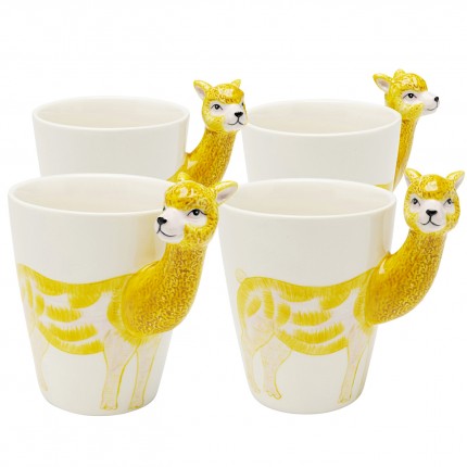 Mokken alpaca geel (4/set) Kare Design