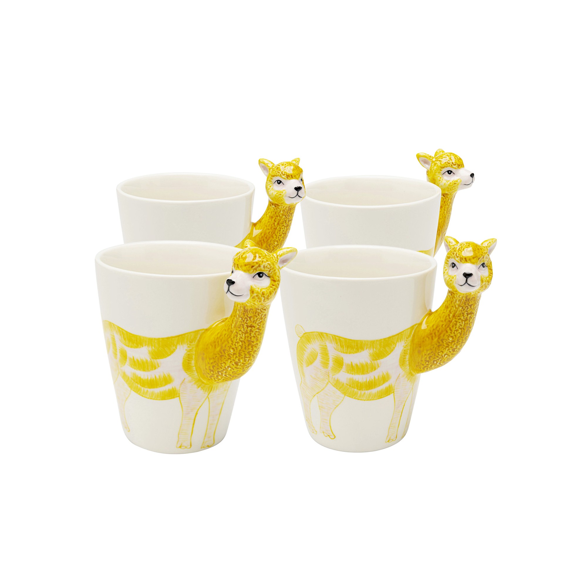 Mokken alpaca geel (4/set) Kare Design