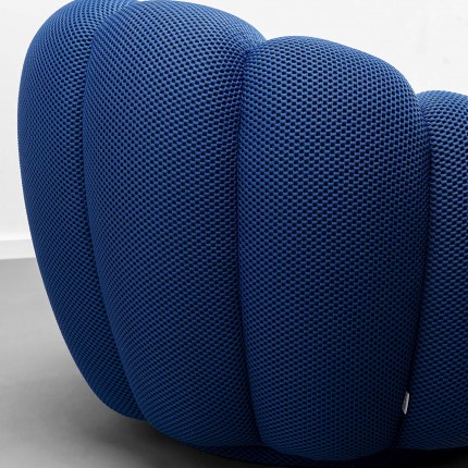 Draaifauteuil Peppo Bloom blauw Kare Design