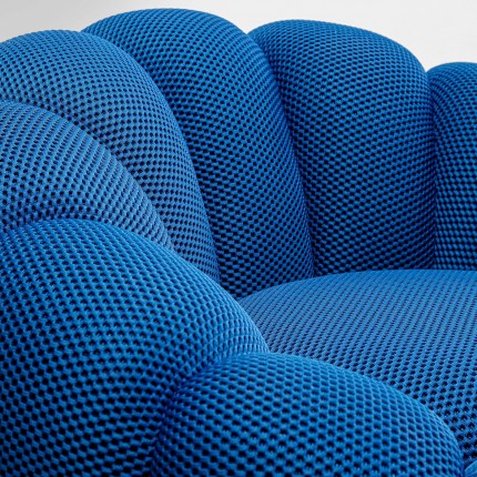 Swivel Armchair Peppo Bloom blue Kare Design