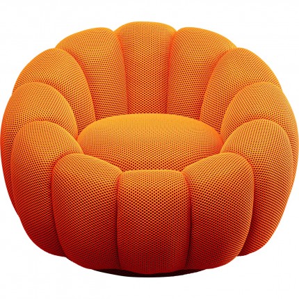 Draaifauteuil Peppo Bloom oranje Kare Design