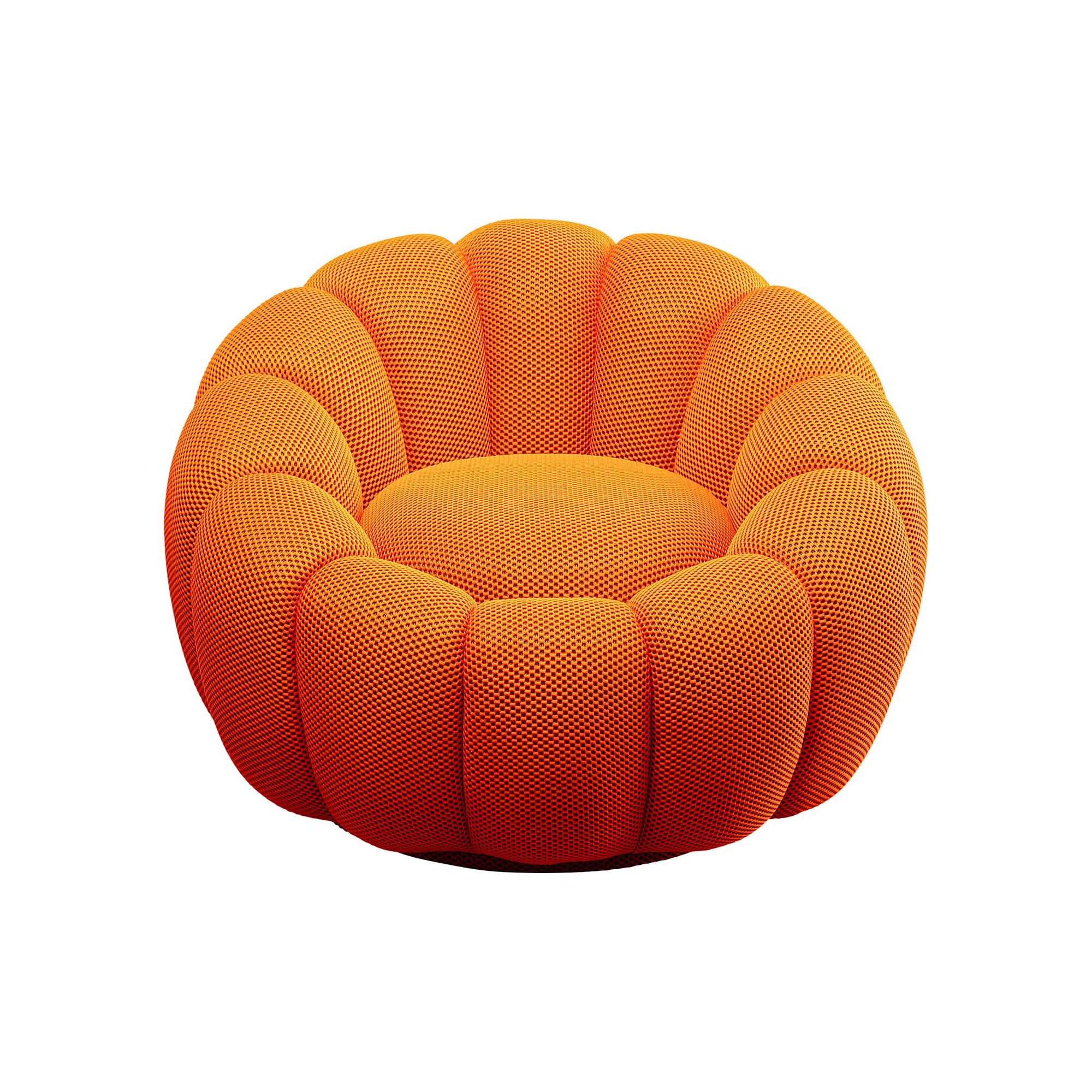 Draaifauteuil Peppo Bloom oranje Kare Design