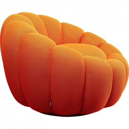 Draaifauteuil Peppo Bloom oranje Kare Design