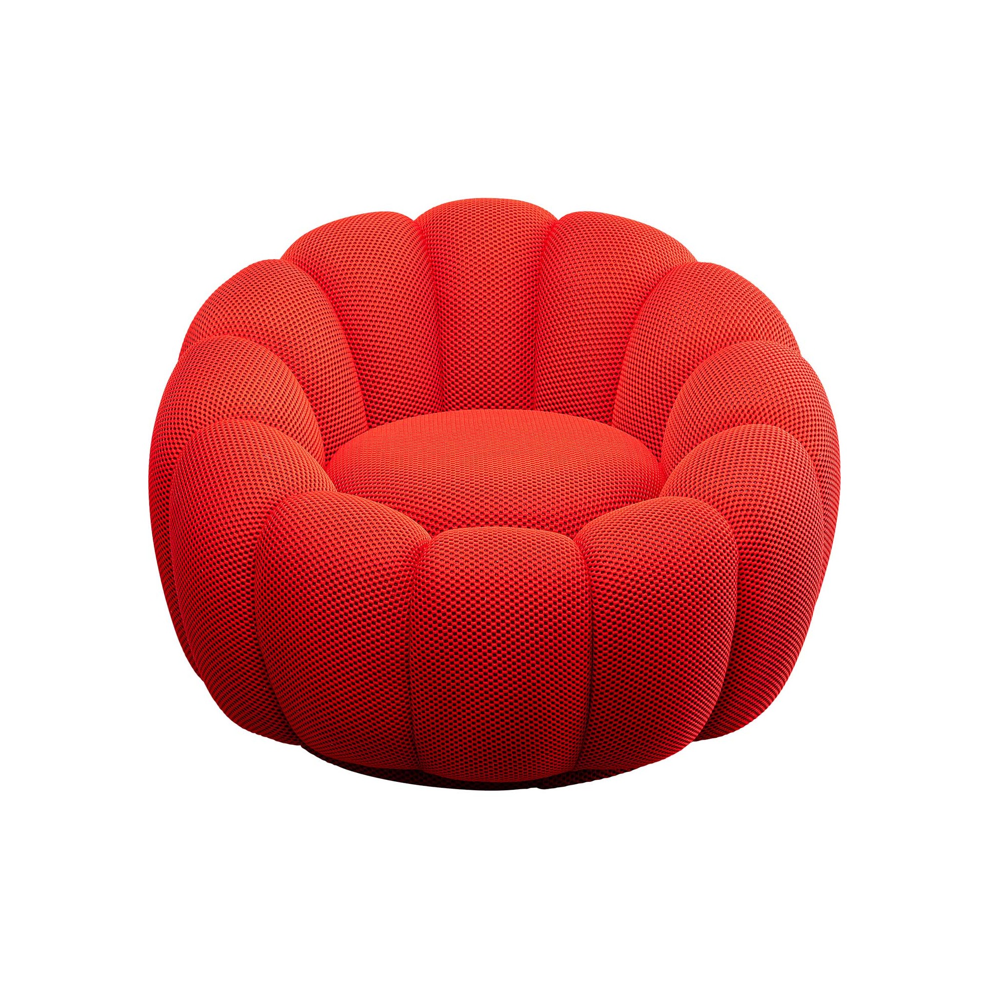 Draaifauteuil Peppo Bloom rood Kare Design