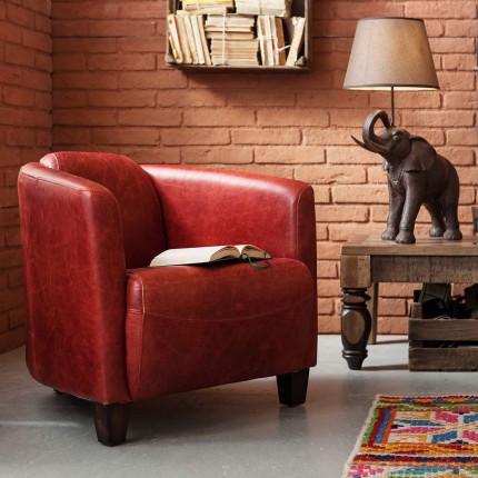 Fauteuil Cigar Lounge rood Kare Design