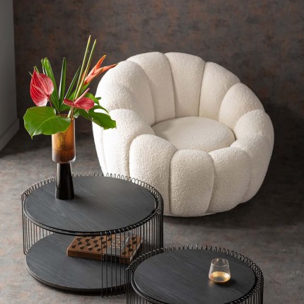 Draaifauteuil Peppo Bloom wit Kare Design