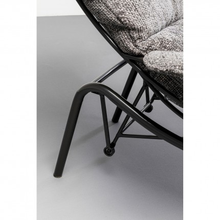 Fauteuil en Voetensteun Vienna Swing grijs Kare Design