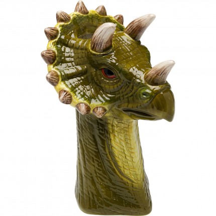 Vaas dinosaurus groen 33cm Kare Design