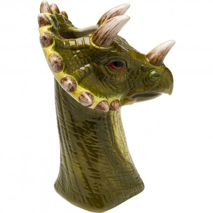 Vaas dinosaurus groen 33cm Kare Design