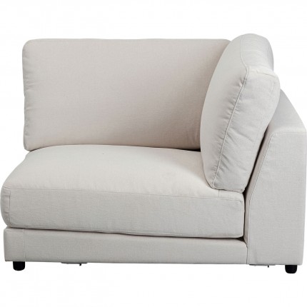 Corner seat left sofa Palermo cream Kare Design