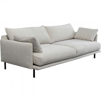 Sofa Edna 3-Zits creme Kare Design