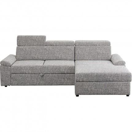 Sofa Bed Serena right grey Kare Design