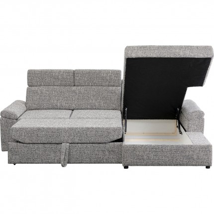 Sofa Bed Serena right grey Kare Design