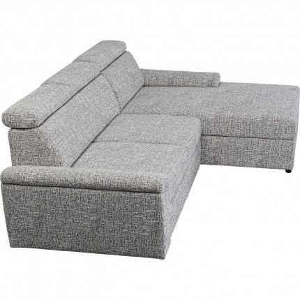 Sofa Bed Serena right grey Kare Design