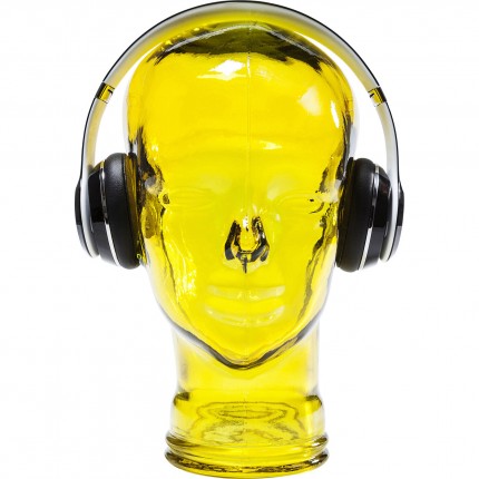 Deco headphone mount transparent yellow Kare Design