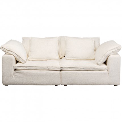 Sofa Carole 3-Zits creme Kare Design