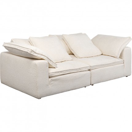 Sofa Carole 3-Zits creme Kare Design