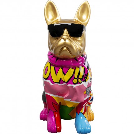 Deco gold bulldog graffiti sunglasses 49cm Kare Design