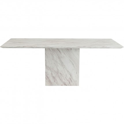 Eettafel Artistico wit marmer 200x100cm Kare Design