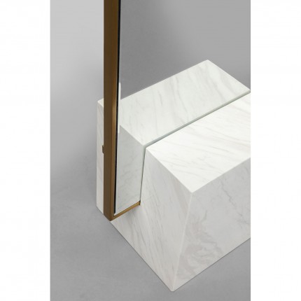 Floor Mirror Hulda 180x46cm gold and white Kare Design