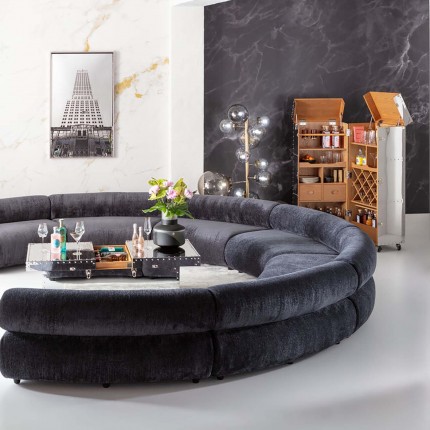 Sofa Ciao 2-Zits donkerblauw Kare Design