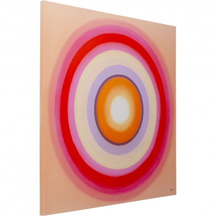 Canvas Picture Tendency circles pink 120x120cm Kare Design