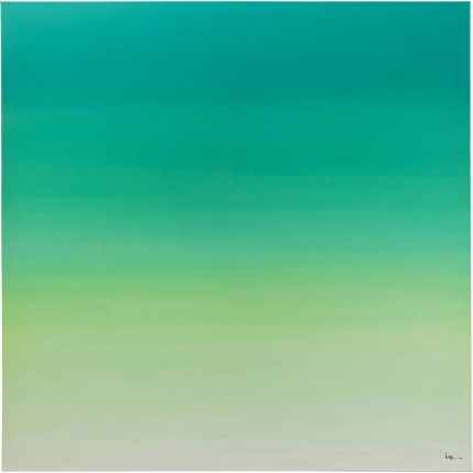 Canvas Picture Tendency green 120x120cm Kare Design