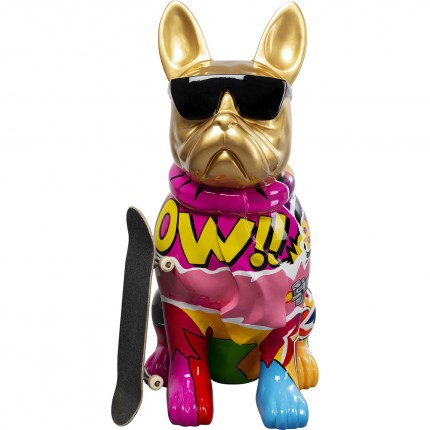 Decoratie goud bulldog graffiti zonnebril XL 152cm Kare Design