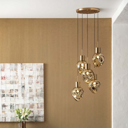 Pendant Lamp Supernova 50cm gold Kare Design