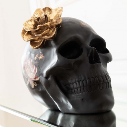 Deco black skull flowers Kare Design