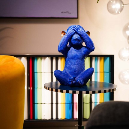 Spaarpot Monkey Mizaru Blauw Kare Design