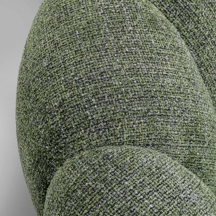 Swivel Armchair Peppo Bloom Melange green Kare Design