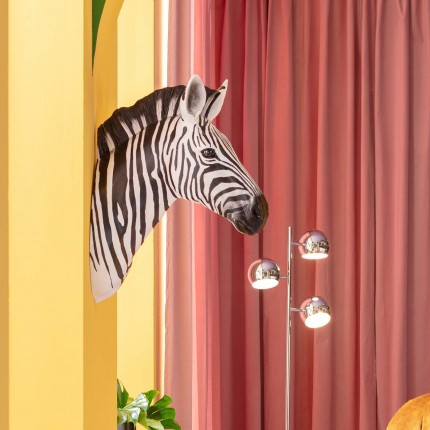 Wanddecoratie zebra hoofd Kare Design