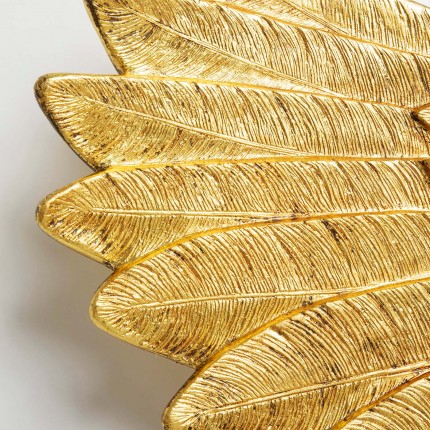 Wall Decoration man bust gold wings 124x71cm Kare Design