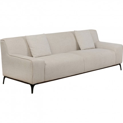 Sofa Nora 3-Zits creme Kare Design