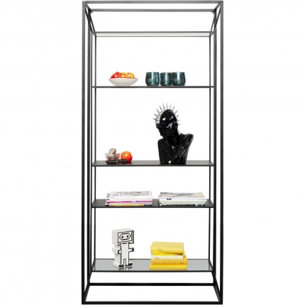 Bookshelf Corinne 200x90cm zwart Kare Design