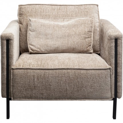 Armchair Victor beige Kare Design