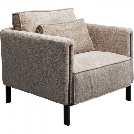 Armchair Victor beige Kare Design