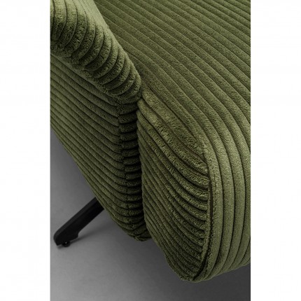 Draaifauteuil Milo fluweel groen Kare Design