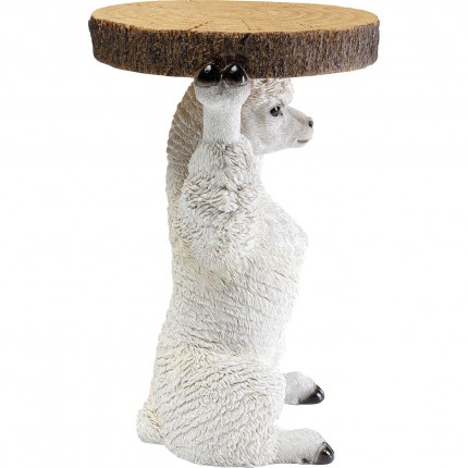 Side table Animal white alpaca Kare Design