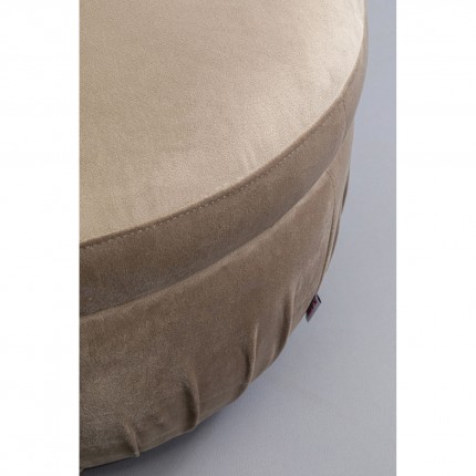 Stool Nube velvet grey Kare Design