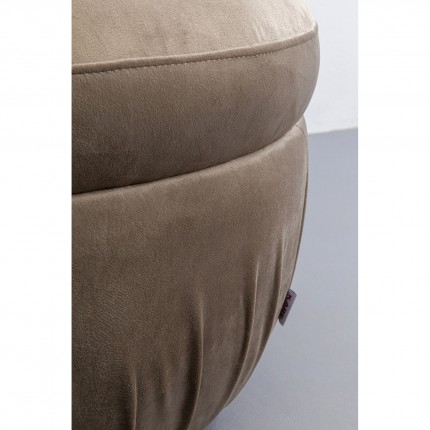 Stool Nube velvet grey Kare Design