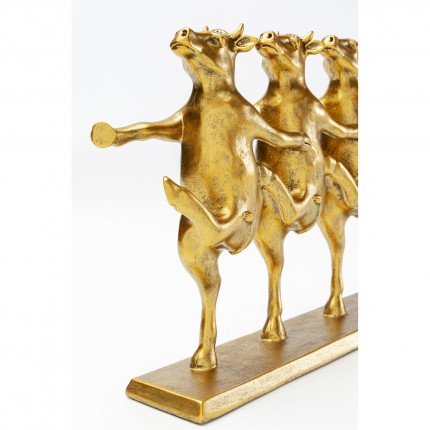 Deco dancing cows gold Kare Design